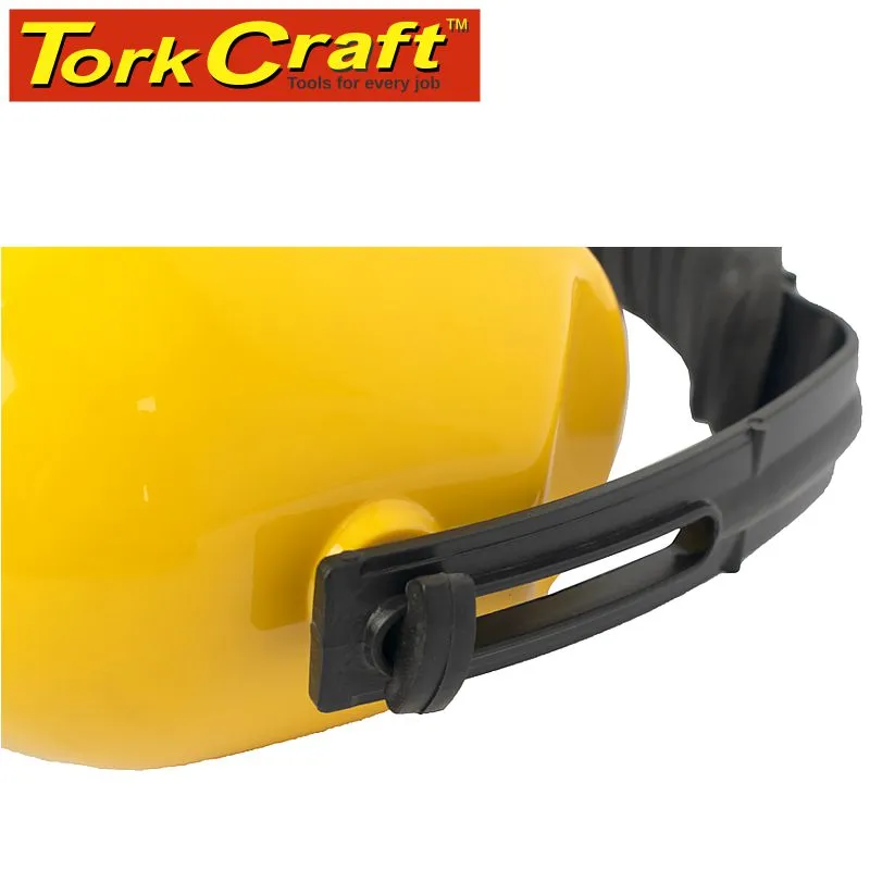 TORK CRAFT EARMUFF ABS CUP ADJ. HEAD BAND SNR25 DB YELLOW 1PC TCEP3000