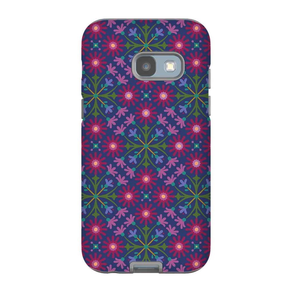 Tough Phone Case - Azulejos Pattern on Navy