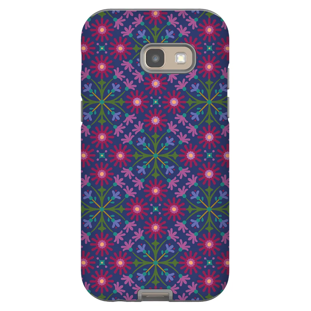 Tough Phone Case - Azulejos Pattern on Navy