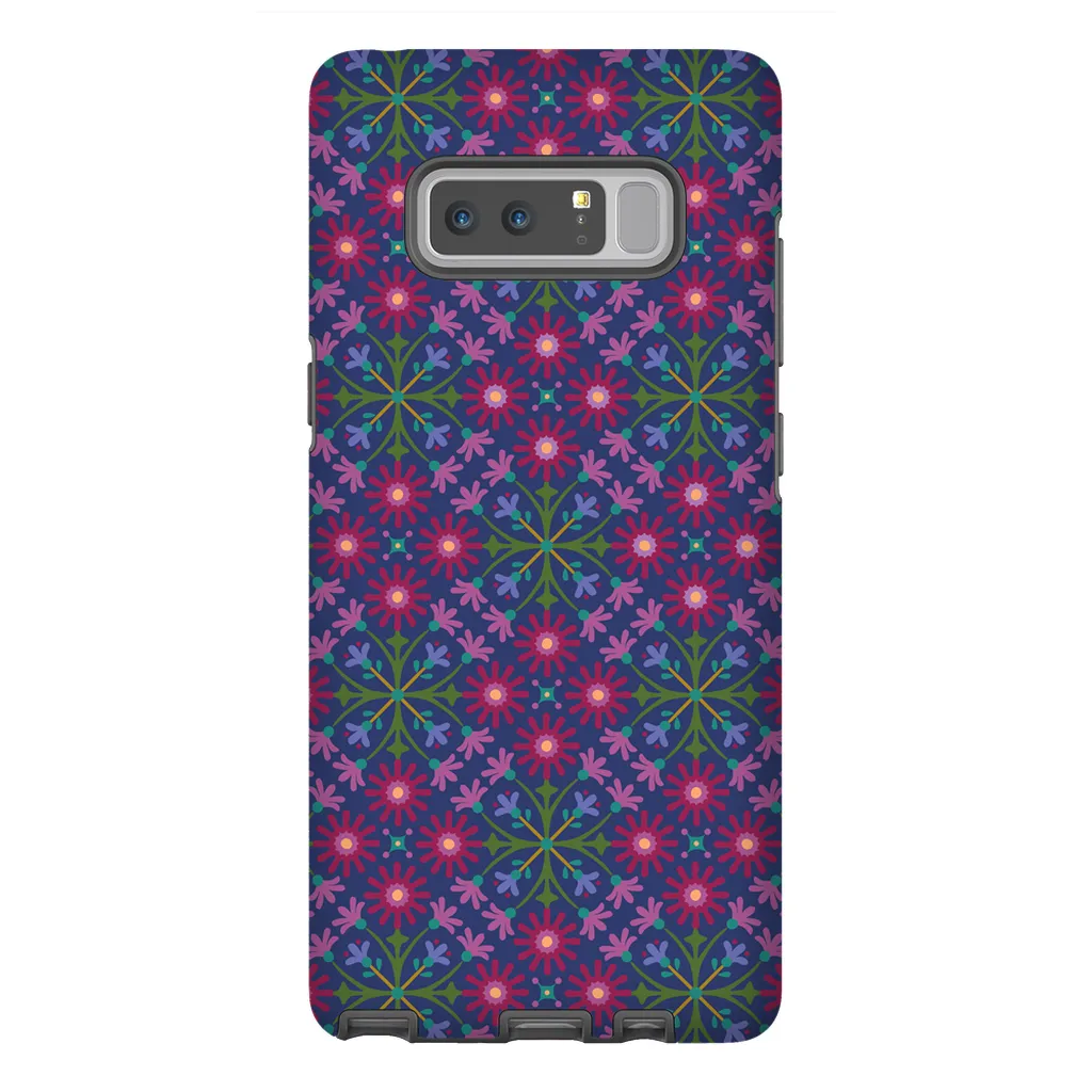 Tough Phone Case - Azulejos Pattern on Navy