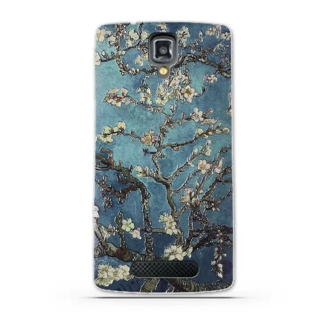 TPU Gel Soft Case for Lenovo A1000 A2800 Case New Arrival Flowers Friuts Painted Phone Skin Case Cover For Lenovo A 1000 2800