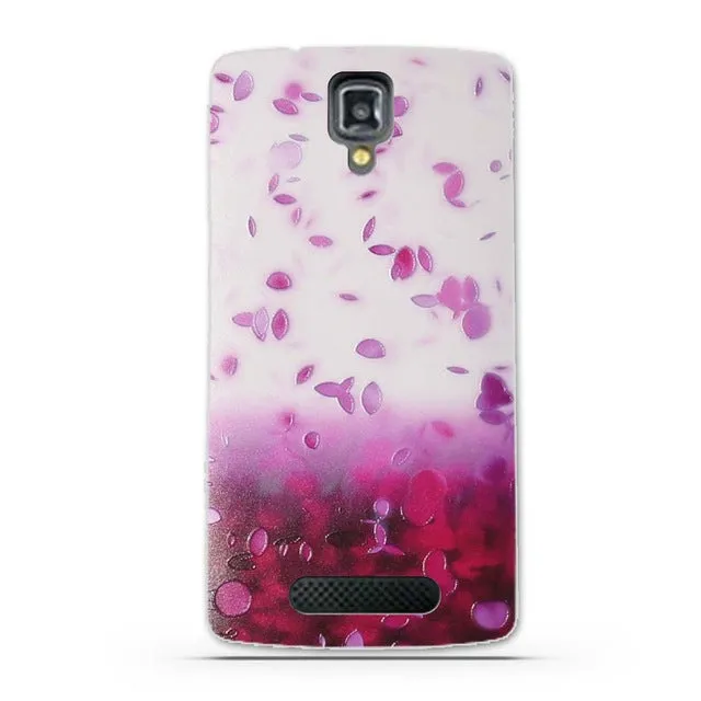 TPU Gel Soft Case for Lenovo A1000 A2800 Case New Arrival Flowers Friuts Painted Phone Skin Case Cover For Lenovo A 1000 2800