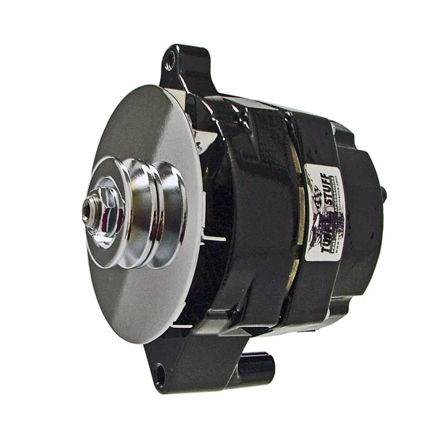 Tuff Stuff Alternator - 100 AMP - Smooth Back - 1-Wire - Ford - V-Groove Pulley - Black