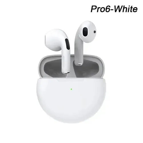 TWS Pro6 Earphone Bluetooth Headphones with Mic 9D Stereo Pro 6