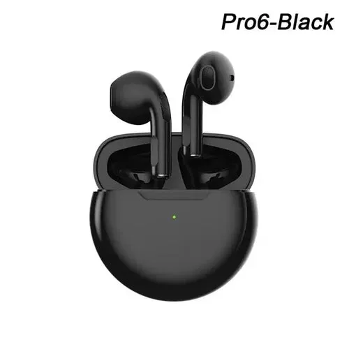 TWS Pro6 Earphone Bluetooth Headphones with Mic 9D Stereo Pro 6