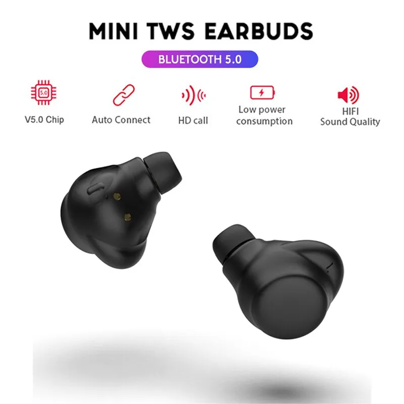 TWS touch Bluetooth 5.0 sports stereo headphones hands-free earphone noise reduction for AirBuds wireless headset Samsung millet