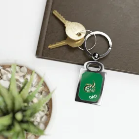 UNCC Dad Rectangle Photo Keyring