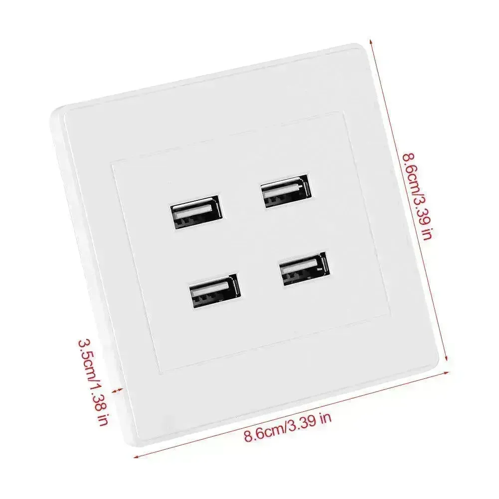 USB charging wall socket panel