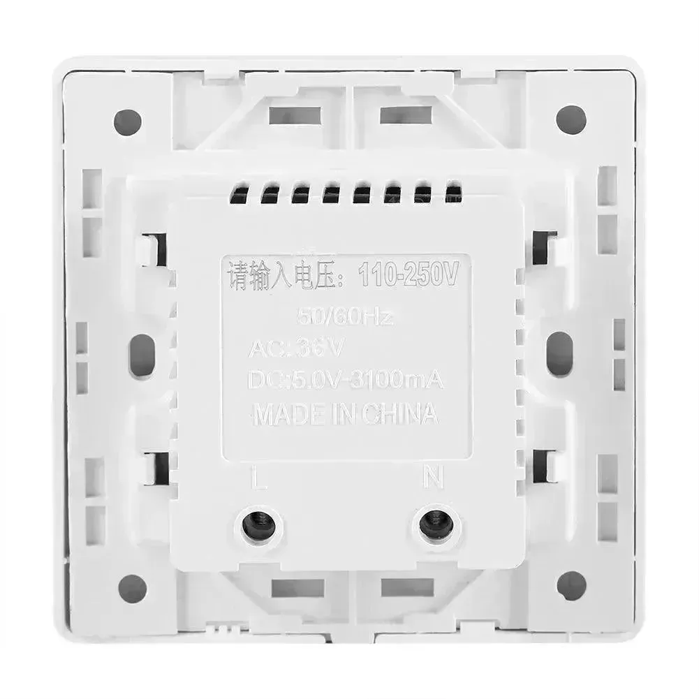 USB charging wall socket panel