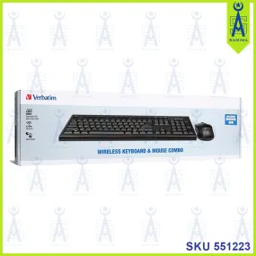 VERBATIM 66519 WIRELESS KEYBOARD & MOUSE COMBO