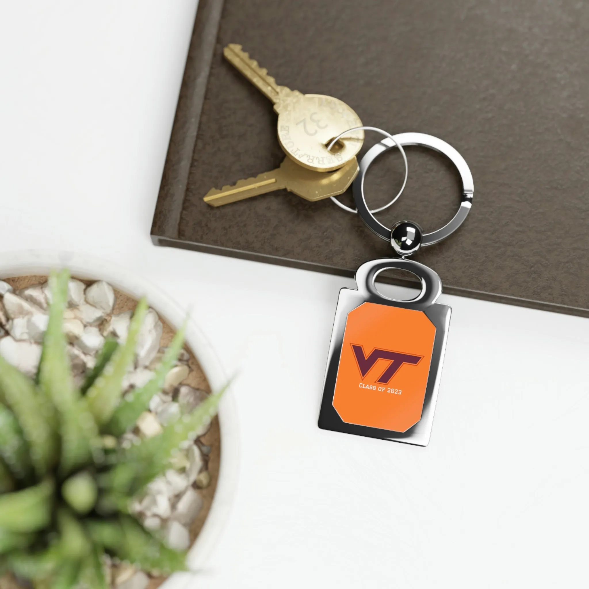 Virginia Tech Class of 2023 Rectangle Photo Keyring