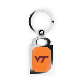 Virginia Tech Rectangle Photo Keyring