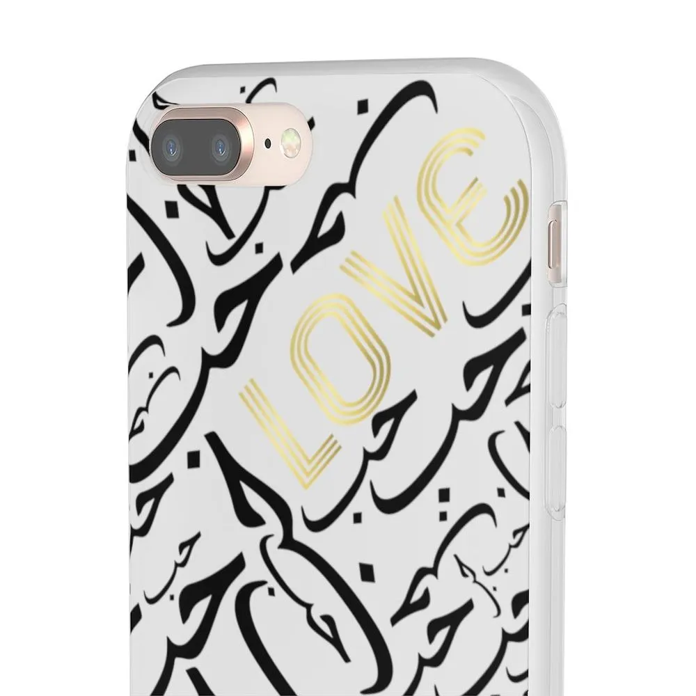 White Arabic LOVE iPhone Case