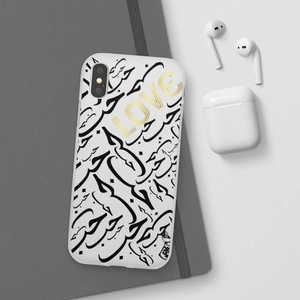 White Arabic LOVE iPhone Case