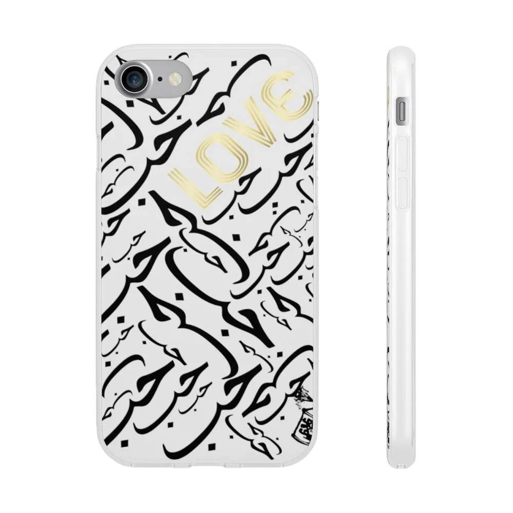 White Arabic LOVE iPhone Case