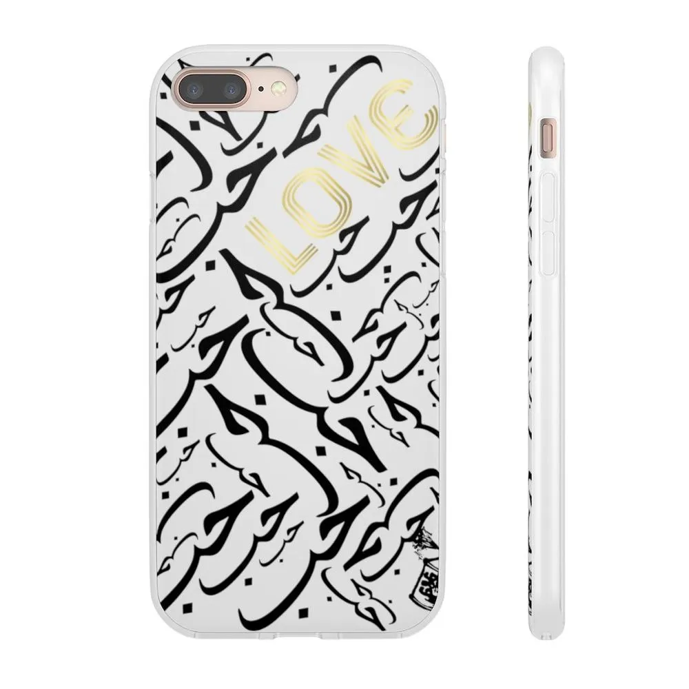 White Arabic LOVE iPhone Case