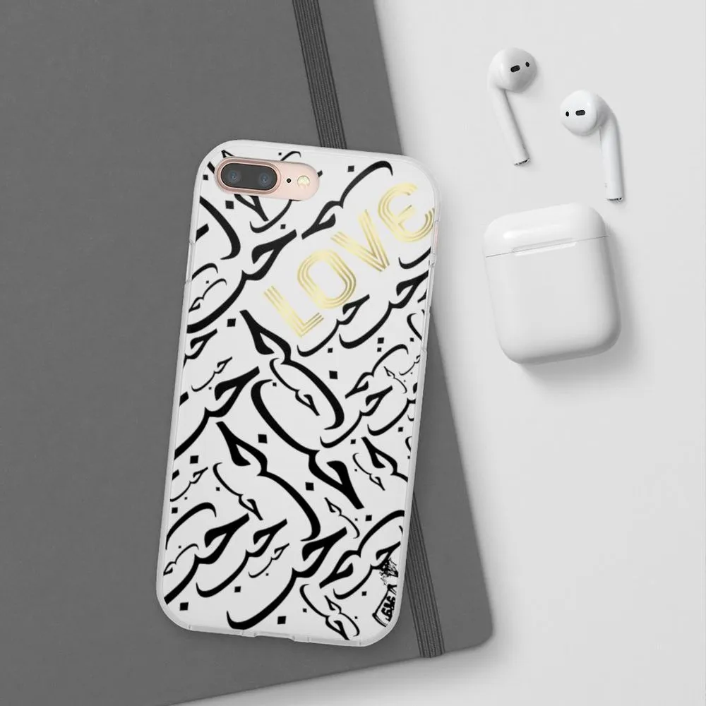 White Arabic LOVE iPhone Case