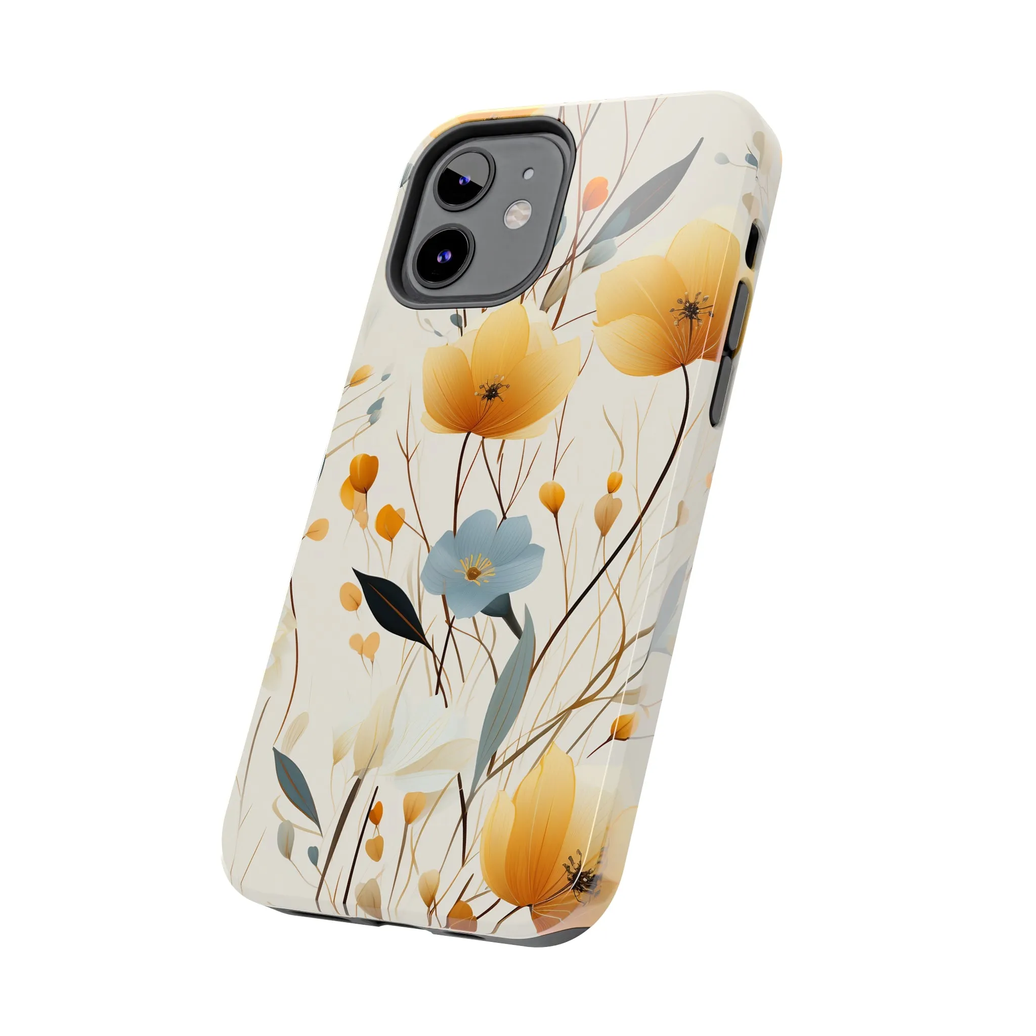 Wildflowers Muted Tones Digital print Design Tough Phone Case compatible with a large variety of iPhone models, Gift, Phone Case