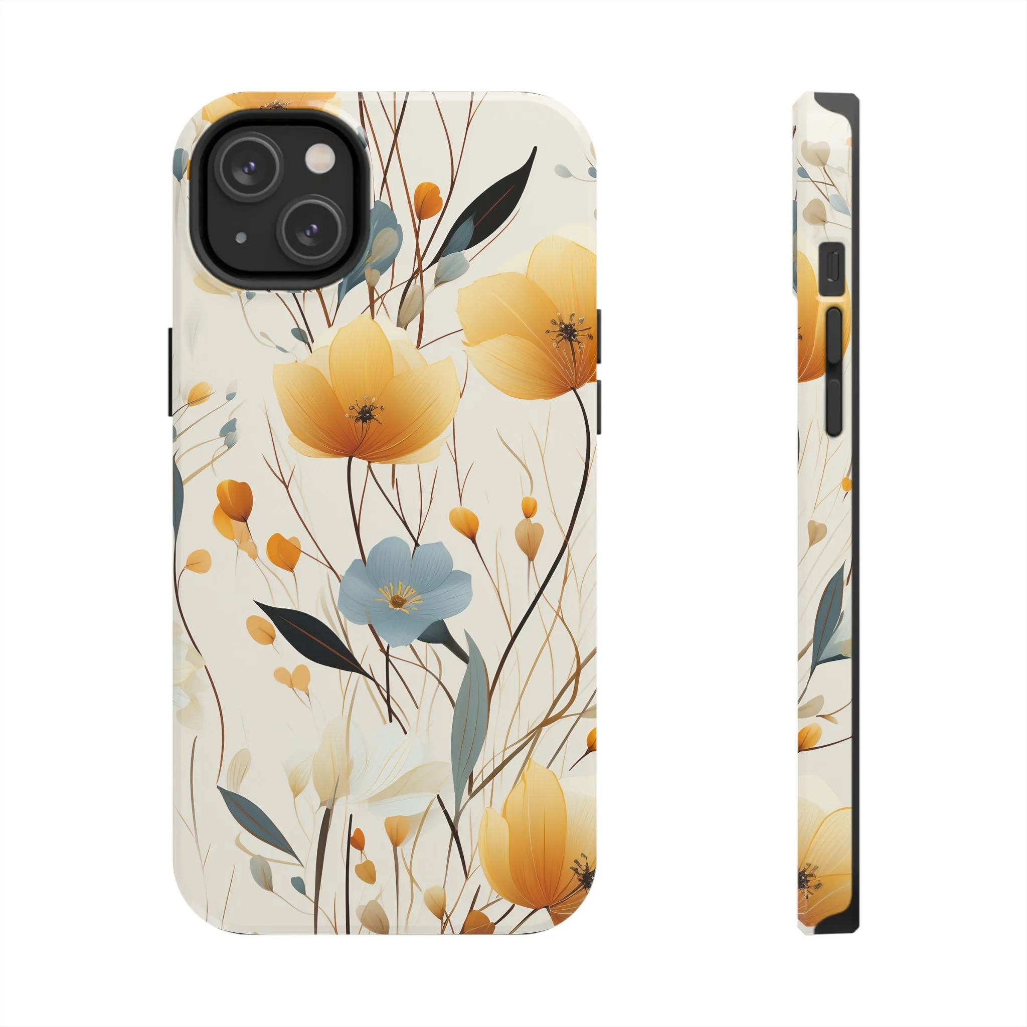 Wildflowers Muted Tones Digital print Design Tough Phone Case compatible with a large variety of iPhone models, Gift, Phone Case