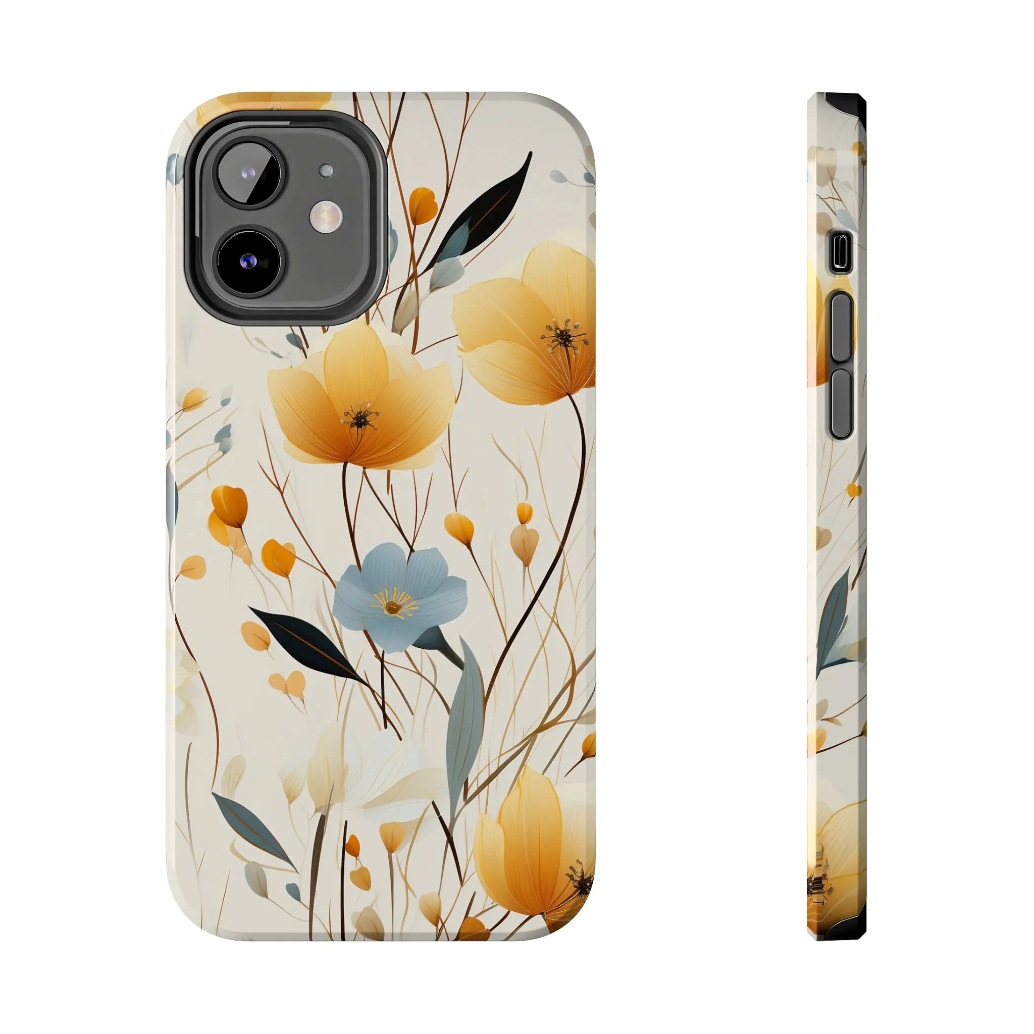 Wildflowers Muted Tones Digital print Design Tough Phone Case compatible with a large variety of iPhone models, Gift, Phone Case