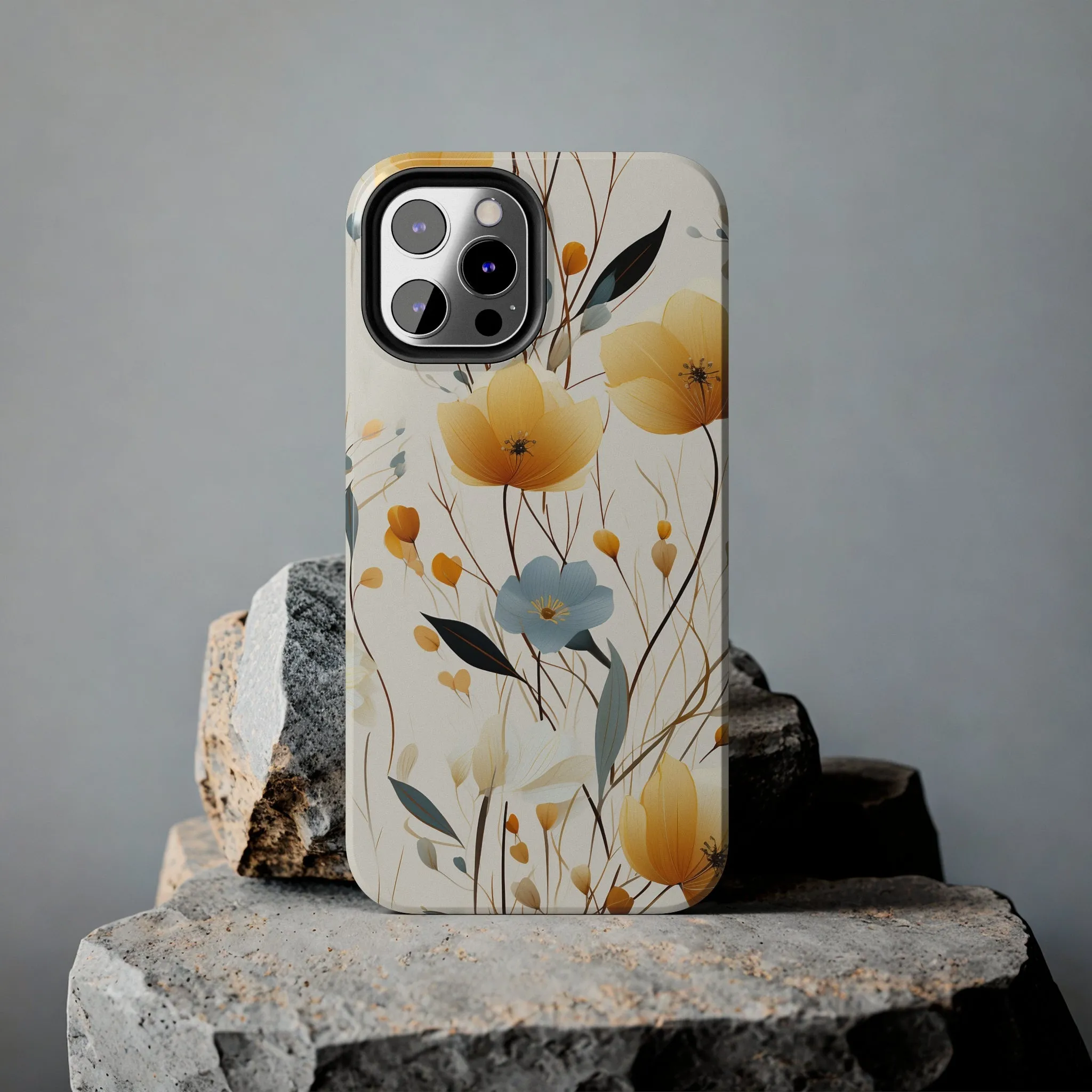 Wildflowers Muted Tones Digital print Design Tough Phone Case compatible with a large variety of iPhone models, Gift, Phone Case