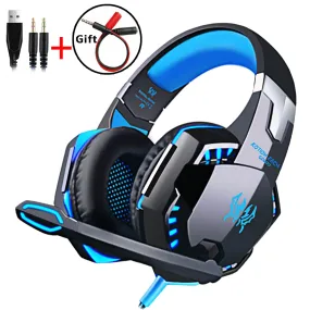 Wired Gaming Headset Headphones Surround Sound Deep Bass Stereo with Microphone