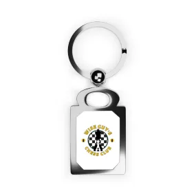 Wise Guy's Chess Club Rectangle Photo Keyring