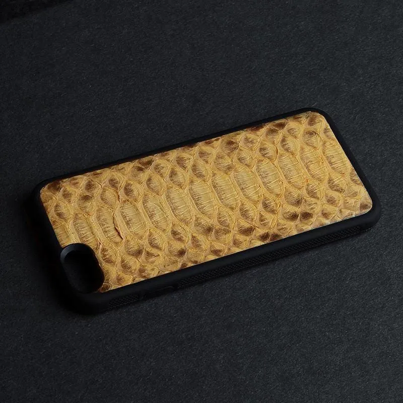 Yellow Snake Skin Phone Case