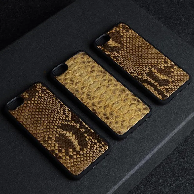 Yellow Snake Skin Phone Case