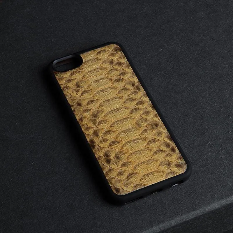 Yellow Snake Skin Phone Case