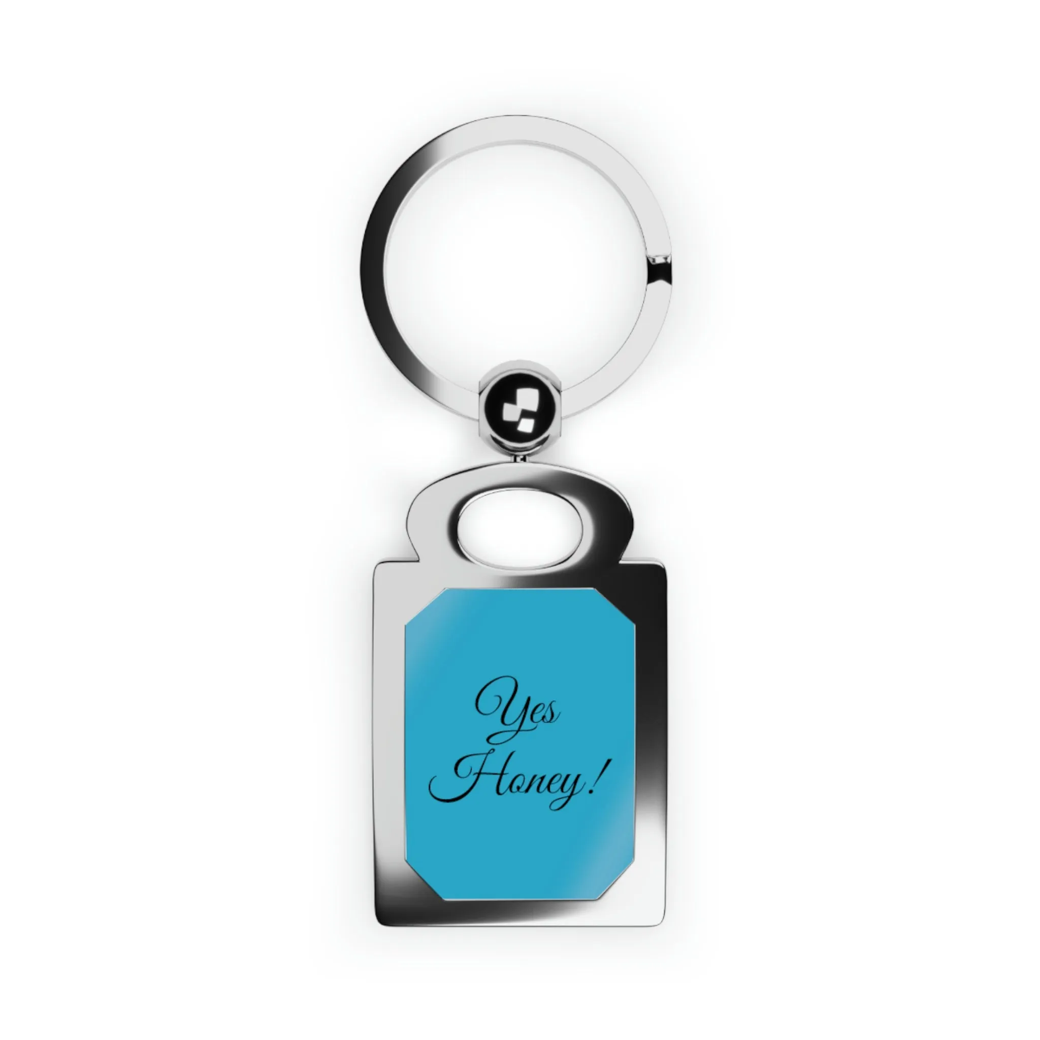 Yes Honey Rectangle Photo Keyring