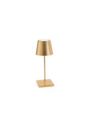 Zafferano Poldina Pro Mini Table Lamp LD0320BFO Gold leaf