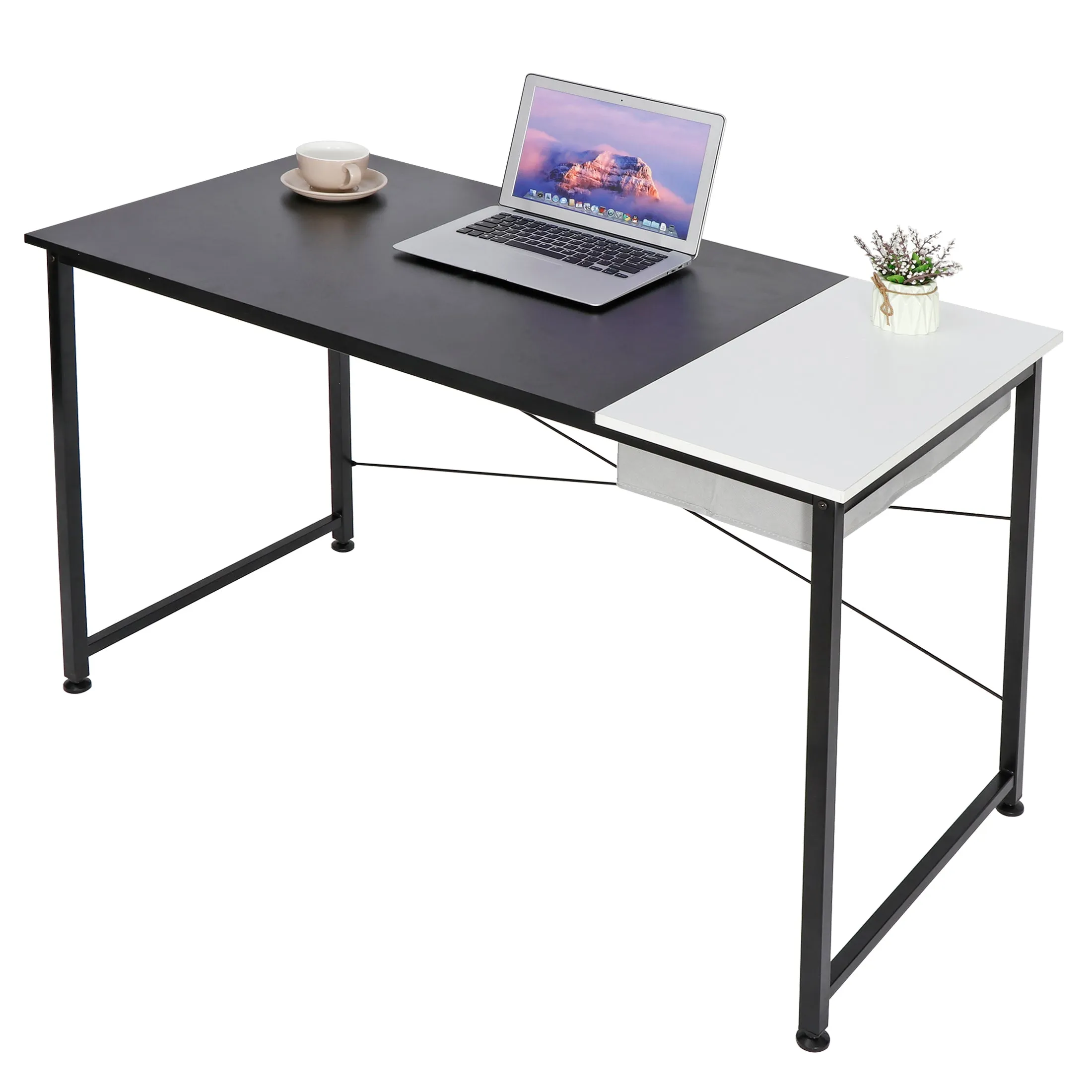 ZENY™ Computer Desk 47’’ Home Office Writing Desk Student Study Desk Laptop Table Modern Simple Desk with Drawer